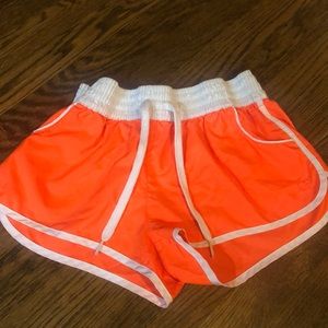 Adorable white and orange shorts